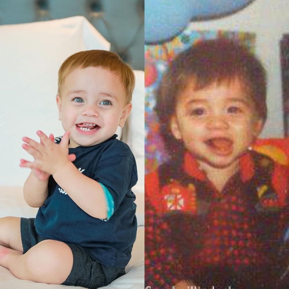 10 Potret Masa Kecil Artis Mirip Anaknya Saat Ini, Gemas Banget!