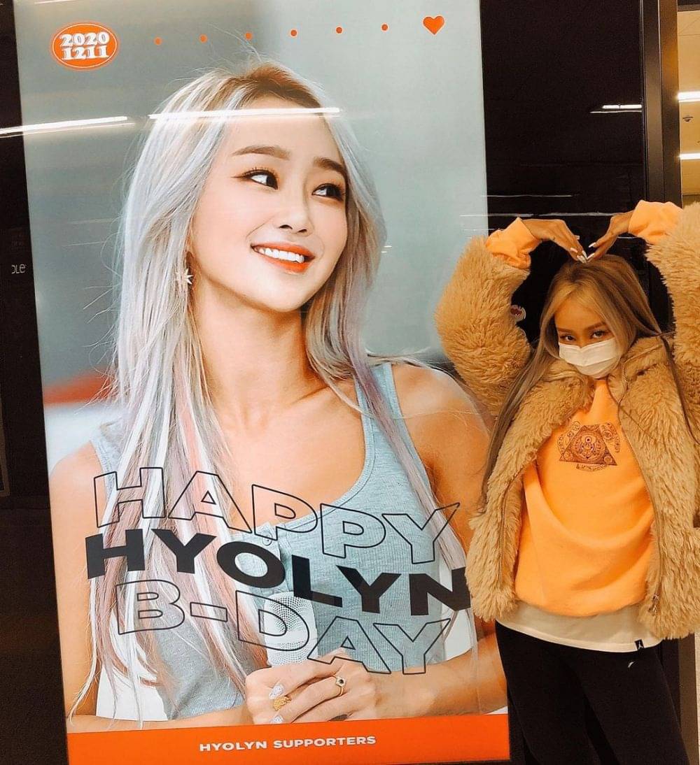 Genap 30 Tahun, 10 Potret Hyolyn yang Makin Kece dengan Rambut Blonde