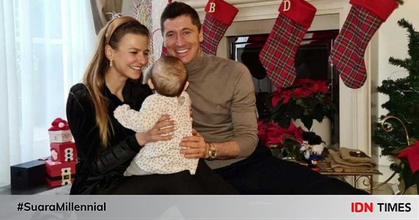 10 Potret Keluarga Kecil Robert Lewandowski