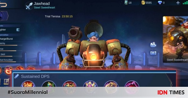 Build Terkuat Hero Jawhead Sebagai Tank