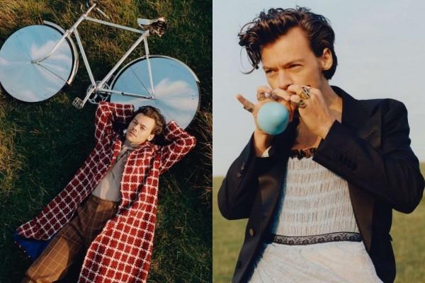 13 Gaya Nyentrik Harry Styles Yang Buatnya Jadi Ikon Fashion Baru