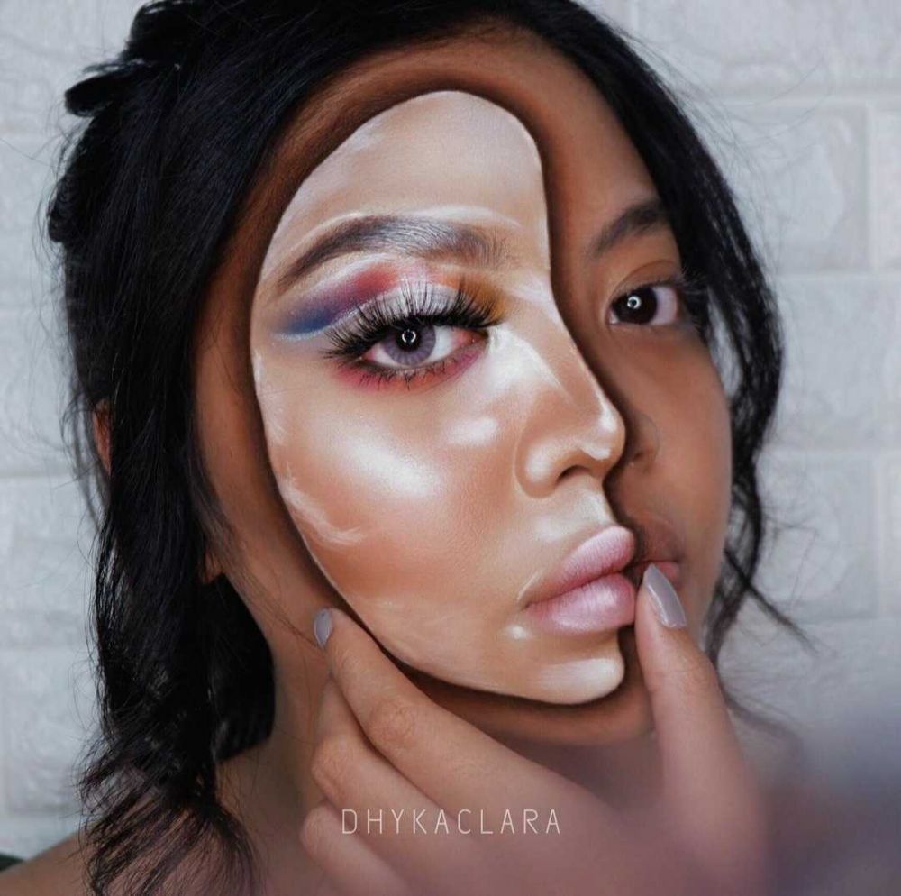 10 Potret Beauty Vlogger Kota Solo Dhyka Clara Jago Buat Ilusi Makeup