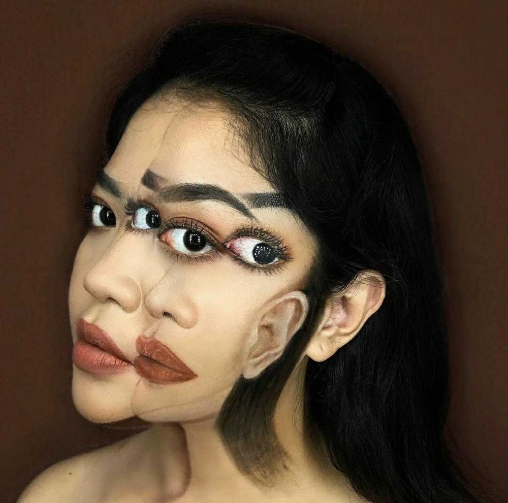 10 Potret Beauty Vlogger Kota Solo Dhyka Clara Jago Buat Ilusi Makeup