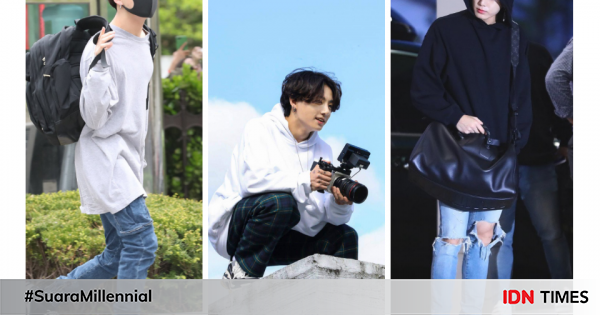 Mudah disontek, ini 9 ide outfit sporty ala jungkook bts