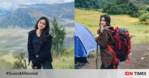 10 potret tissa biani saat menjelajah alam bebas