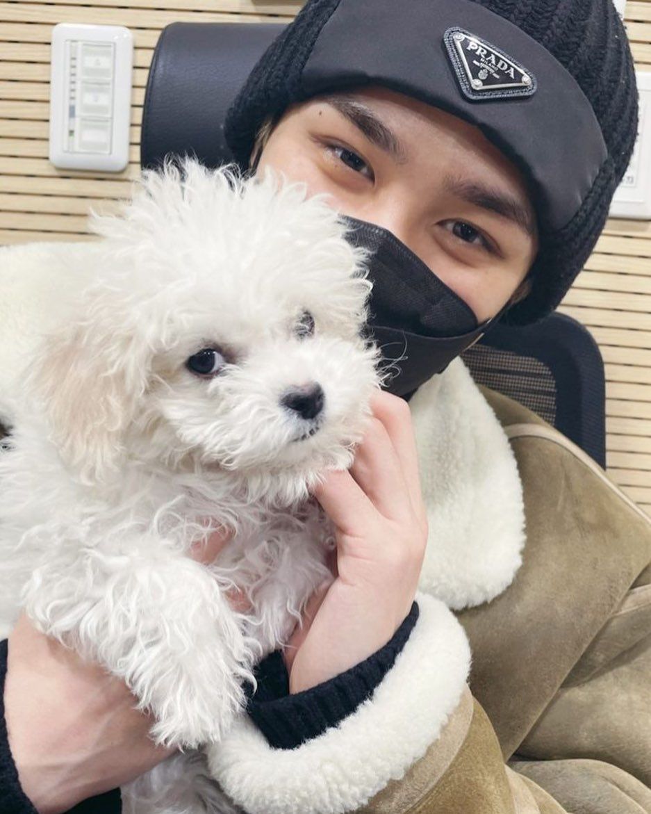 Potret Member NCT dengan Daegal Si Anak Anjing Milik Chenle
