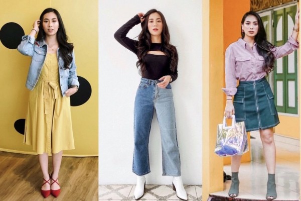 10 Ide Mix and Match Outfit Denim ala Abel Cantika, Kekinian!