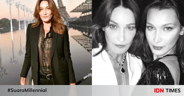 Disebut cocok jadi ibu bella hadid, 10 potret awet muda carla bruni