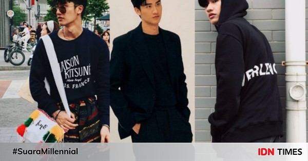 9 Inspirasi Padu Padan Outfit Hitam ala Tay Tawan, Mudah Kamu Tiru Bro
