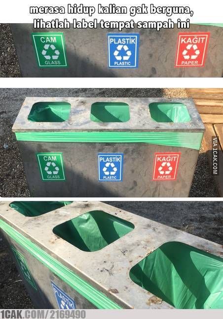 10 Potret Tong Sampah Ini Unik dan Bikin Ngakak
