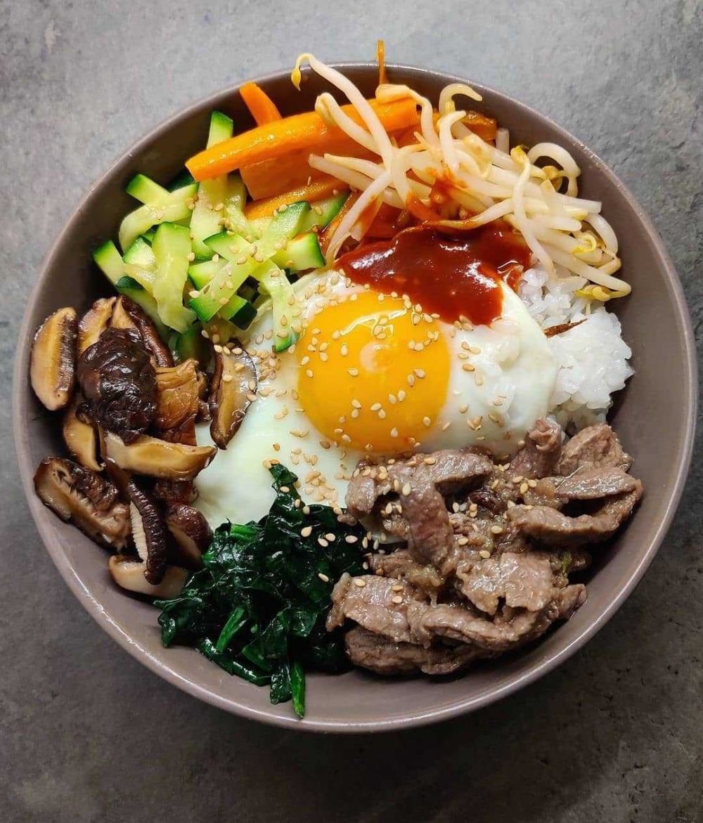 Bibimbap Pakai Rice Cooker yang Mudah di Buat Anak Kos