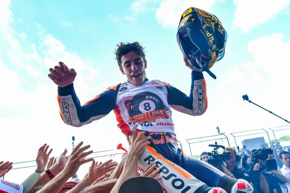 3 Momen Apik Marc Marquez Bersama Repsol Honda di MotoGP