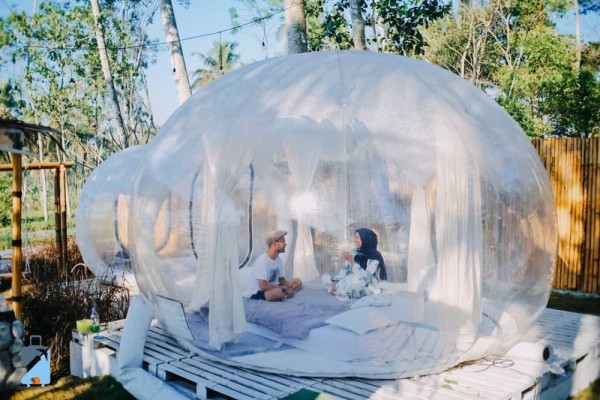 5 Potret Cantik Nira Camper Village, Bubble Glamping Pertama di Jogja!