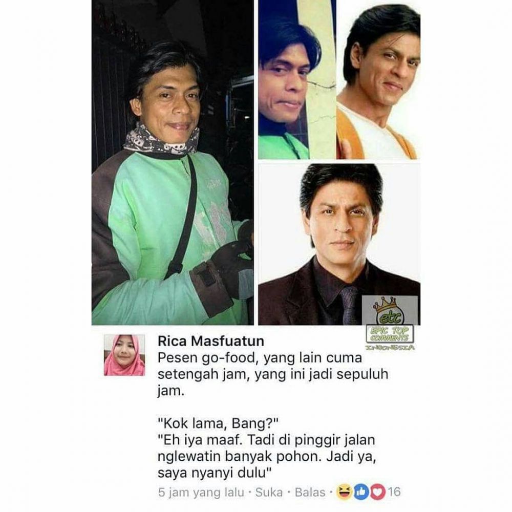 Wih, Bakal Ramai Pelanggan! 9 Potret Abang Ojol Mirip Artis