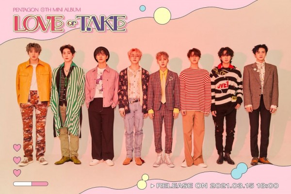 Comeback, Ini 10 Potret Member PENTAGON untuk Mini Album LOVE or TAKE