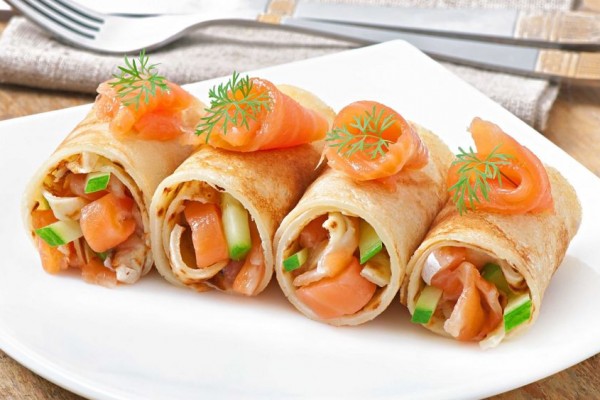 Resep Salmon Pancake Rolls yang Cocok untuk Menu Sarapan, Sehat!