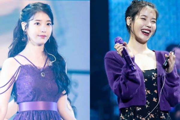 Comeback Album LILAC, 10 Potret IU dengan Outfit Ungu