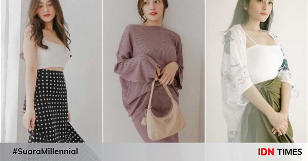10 ide mix and match rok ala cindy priscilla, kasual hingga elegan!