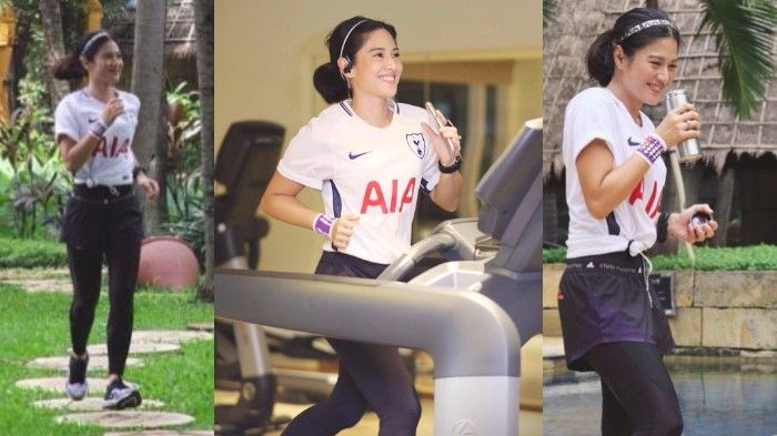 Memesona Semua! 9 Potret Artis Cewek Pakai Jersey Bola