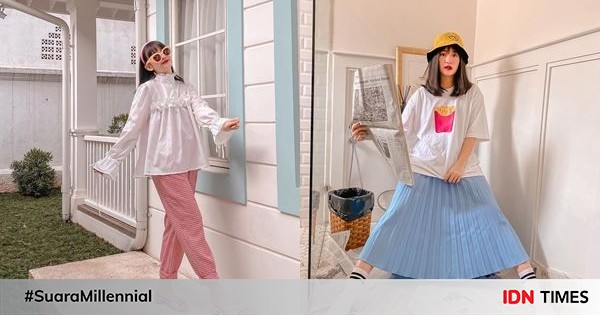 12 ide padu padan atasan serba putih ala vanessa andrea