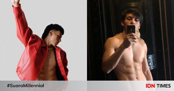10 potret perut sixpack jefri nichol, bak roti sobek!  