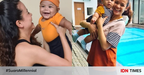 Mama millennial, 10 potret cantika felder momong buah hati