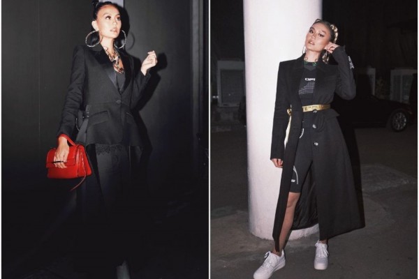 9 Inspirasi Busana Bernuansa Hitam ala Agnez Mo, Kasual hingga Edgy!