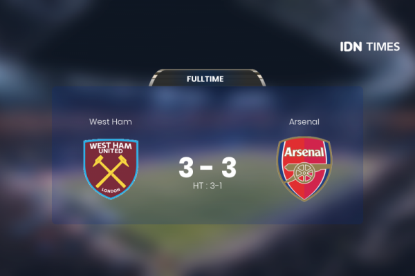 Arsenal Vs West Ham Tanpa Pemenang