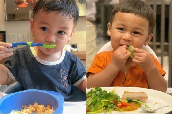 Bikin Gemas, 9 Momen Kiano Tiger Wong Saat Makan Sendiri