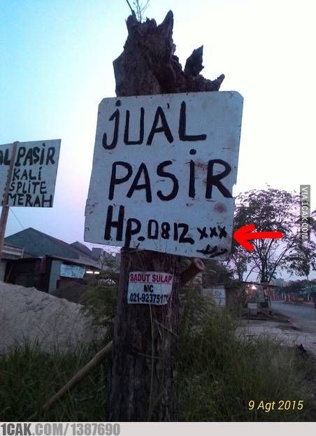 Kocak, 9 Kerjaan Orang Iseng Bikin Tulisan Hilang di Plang