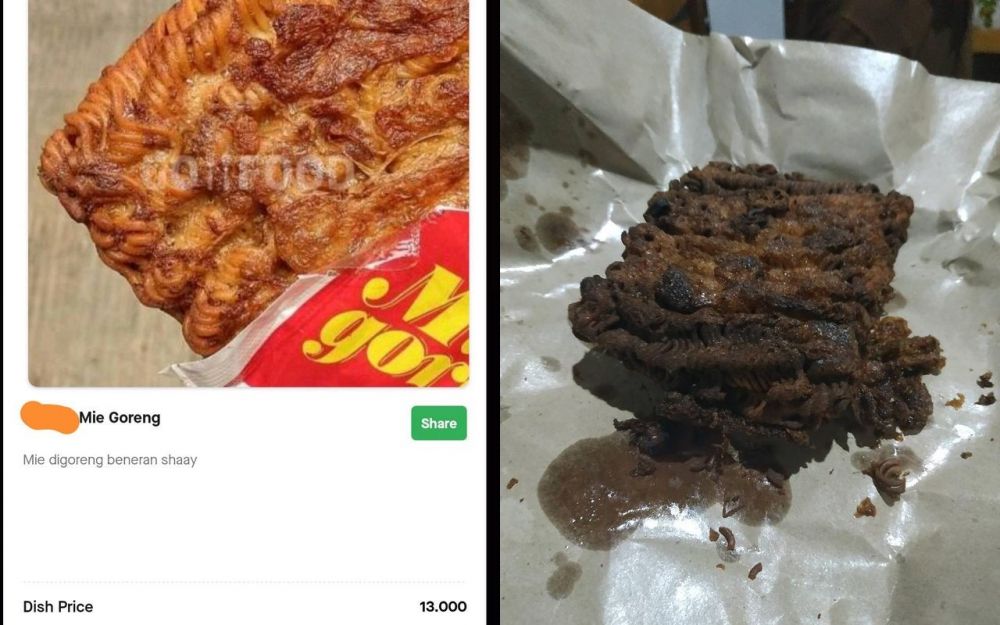 10 Makanan Dipesan Lewat Aplikasi Online, Tak Sesuai Ekspektasi!