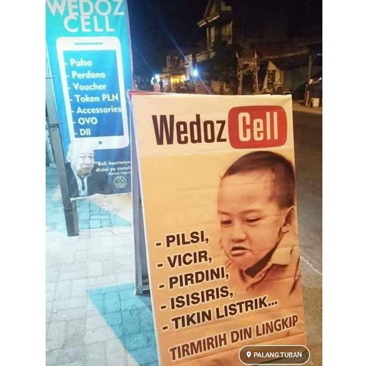 Bikin Ngakak, 10 Tulisan Konter Pulsa dan Listrik Ini Gak Lazim