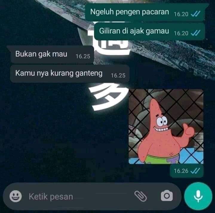 Kocak! 10 Chat Cinta Ditolak Ini Nyelekit, Auto Kena Mental, deh!
