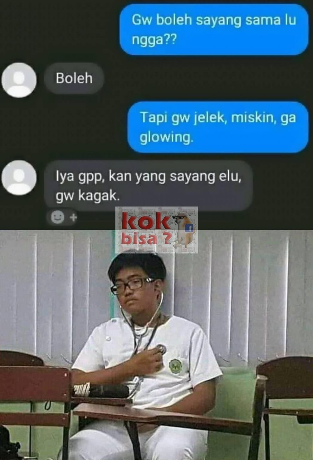 Kocak! 10 Chat Cinta Ditolak Ini Nyelekit, Auto Kena Mental, deh!