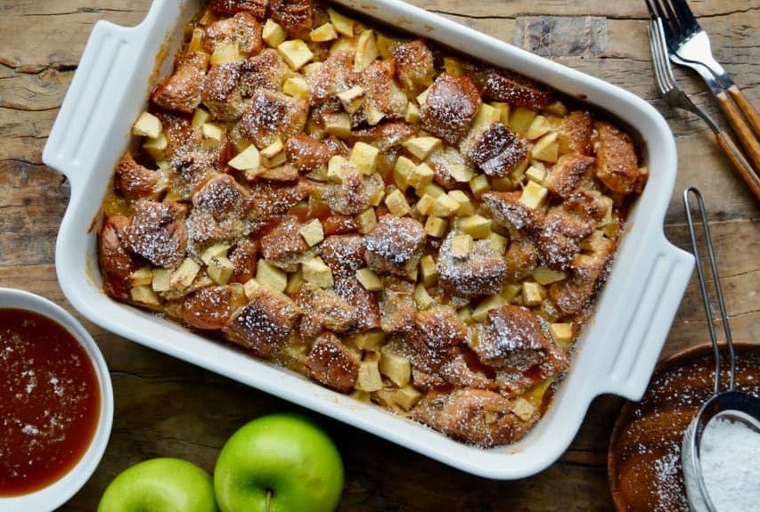 Bread Pudding with Raspberry Sauce by in Brooklyn