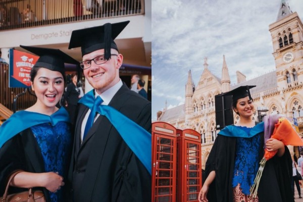 10 Potret Wisuda Pesinden Memes dari University of Northampton