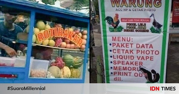 10 potret penjual krisis identitas yang bikin ngakak, gak nyambung!