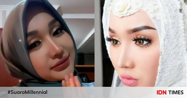 9 potret anggun lucinta luna dalam balutan hijab