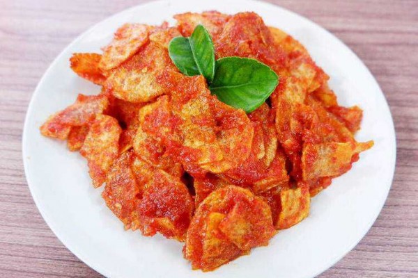 Resep Keripik Kentang Pedas Manis Cocok Untuk Stok Camilan