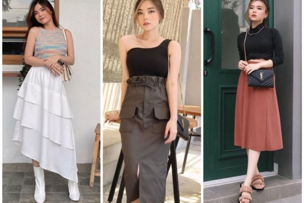 10 Ide Mix and Match Skirt ala Carinda Lius, Minimalis dan Casual