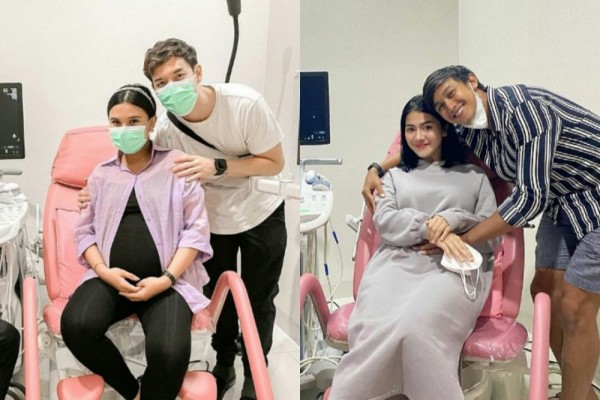 9 Gaya Kece Artis Periksa Kandungan, Mesra Bareng Suami Siaga!