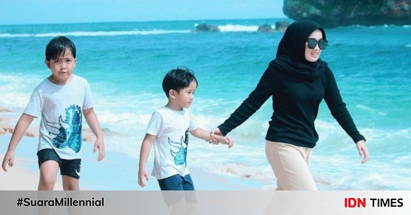 10 potret terkini ririe fairus, makin bahagia bersama 2 buah hatinya
