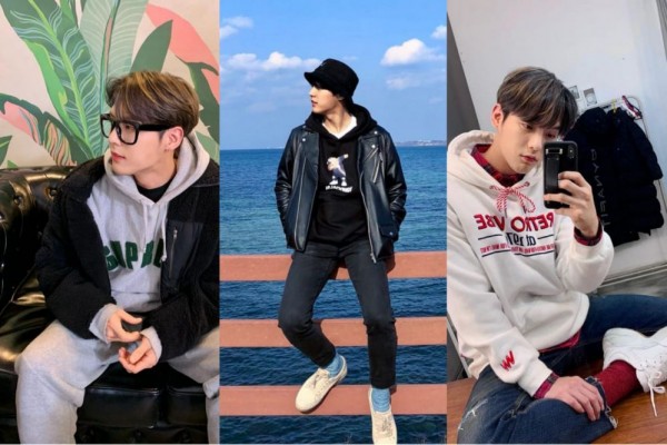 9 Inspirasi Style Trendi dengan Hoodie ala Minhyuk BTOB, Super Kece!