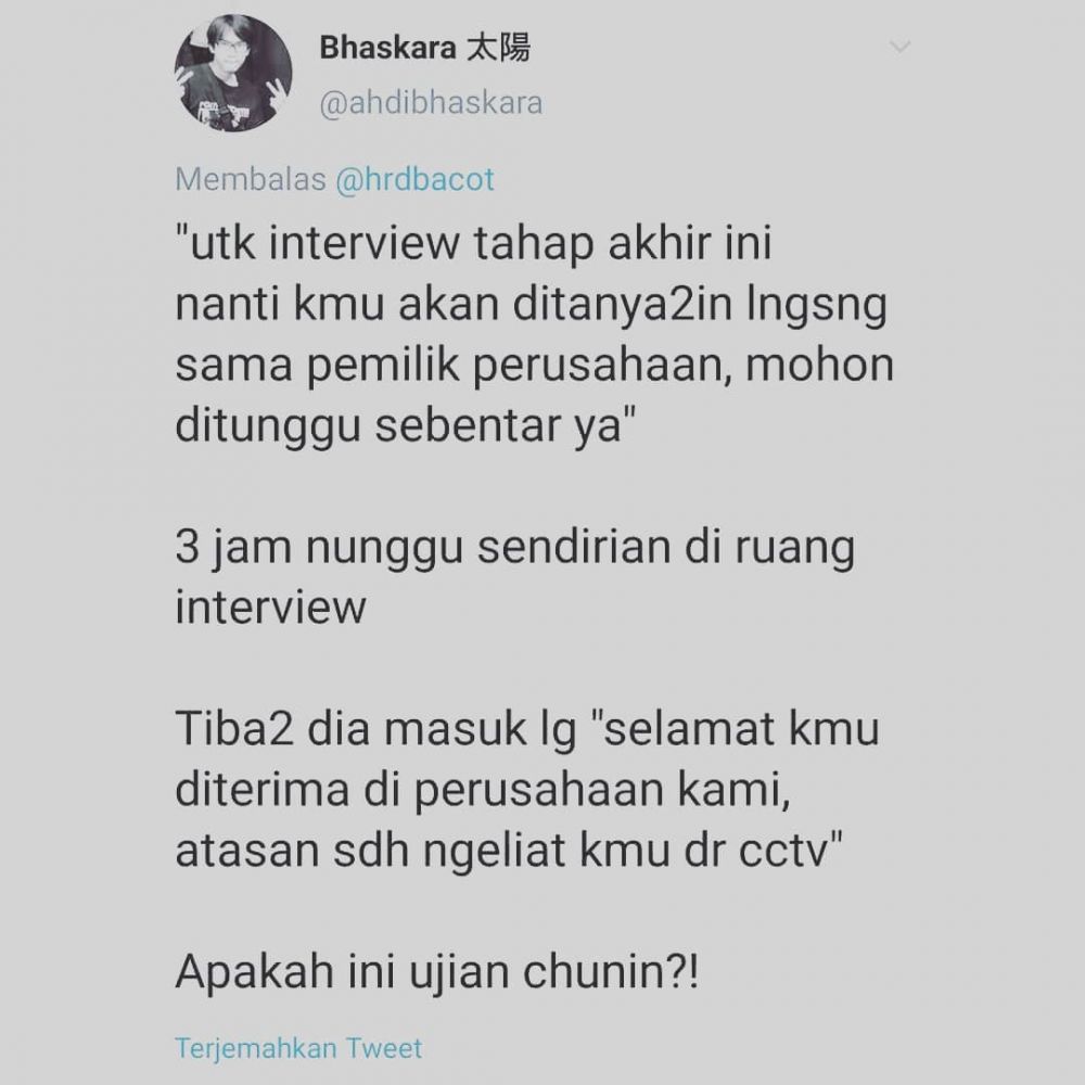 Pengalaman Interview