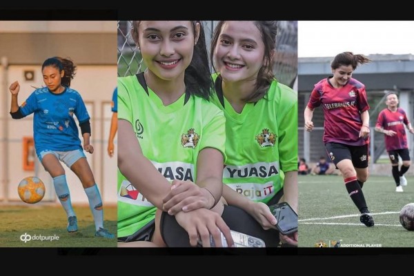 Jago Gocek, 9 Potret Femila Sinukaban Vs Novia Bachmid Bermain Bola