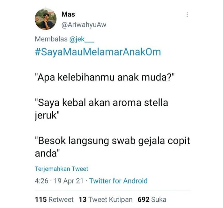 Mau melamar anak om