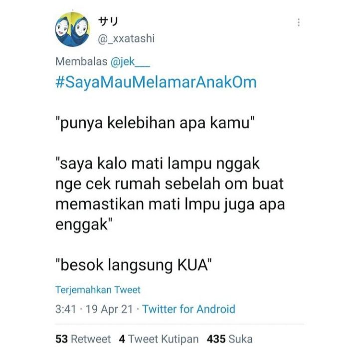 Mau melamar anak om