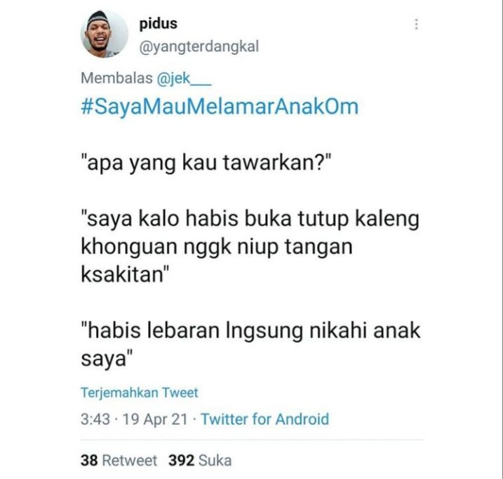 Mau melamar anak om