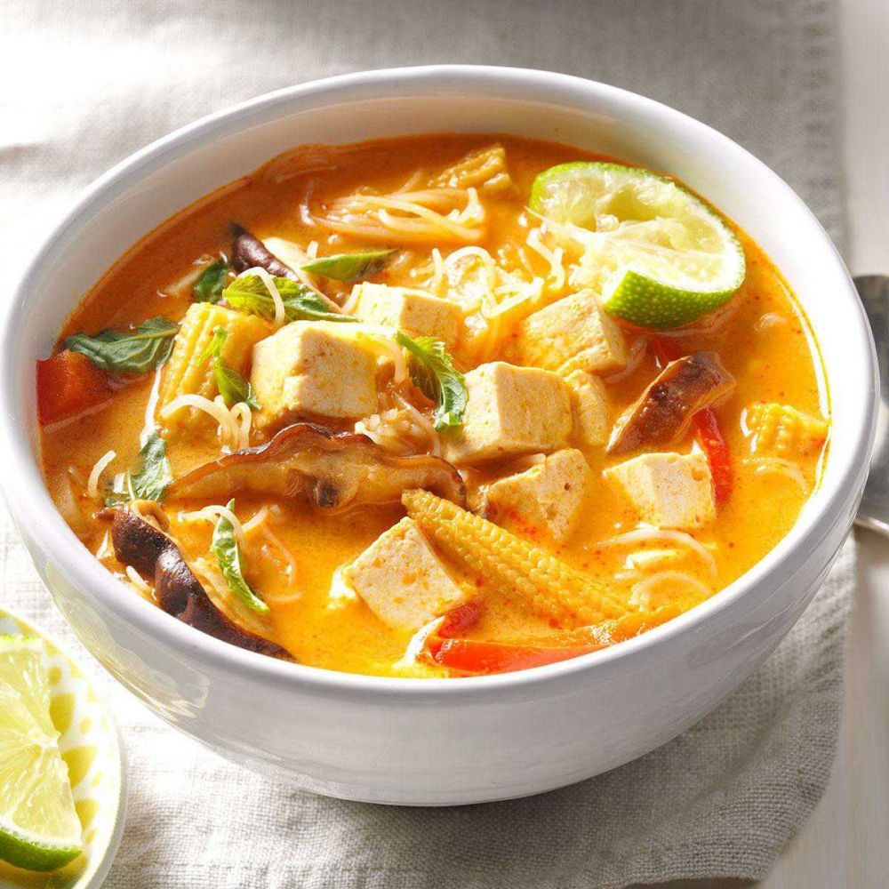 Resep Sup Vegan Kari Thailand, Sajian Penuh Rempah dan Kaya Rasa!