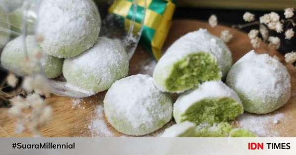 Resep Kue Kering Putri Salju Pandan